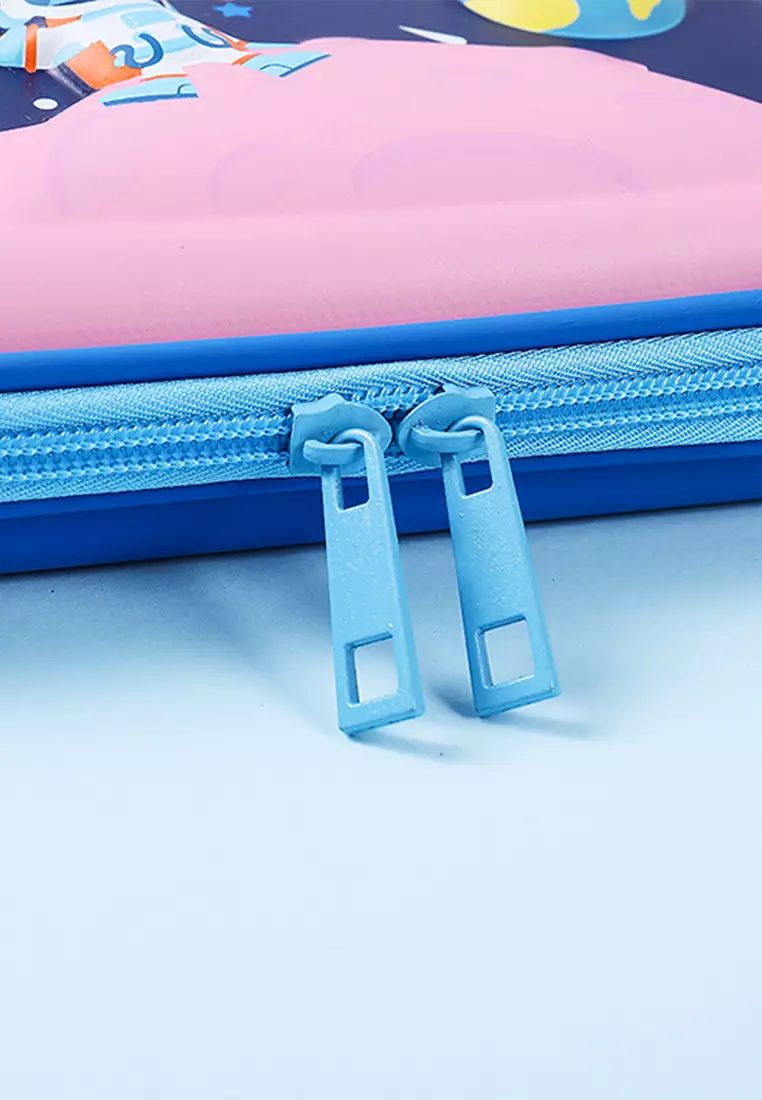 Wakakids Tempat Pensil Anak 3D Motif  Timbul Karakter Anak Hebat Waterproof Kotak Pensil Hardcase Besar Venhs