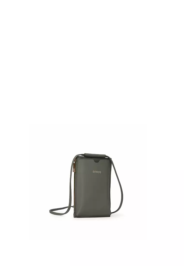 斜背手機小袋 - 森林綠色