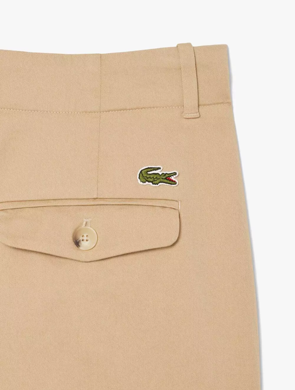 Flared Leg Stretch Gabardine Pants - Brown