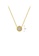 Glamorousky white Fashion Simple Plated Gold 316L Stainless Steel Roman Numeral Geometric Round White Shell Pendant with Necklace BEFD0AC89FCF9EGS_2