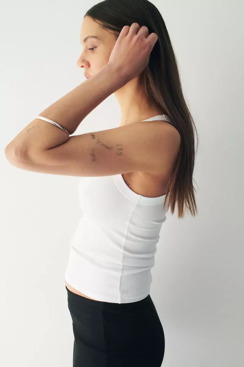 Cooling Slim Fit Ribbed vest top