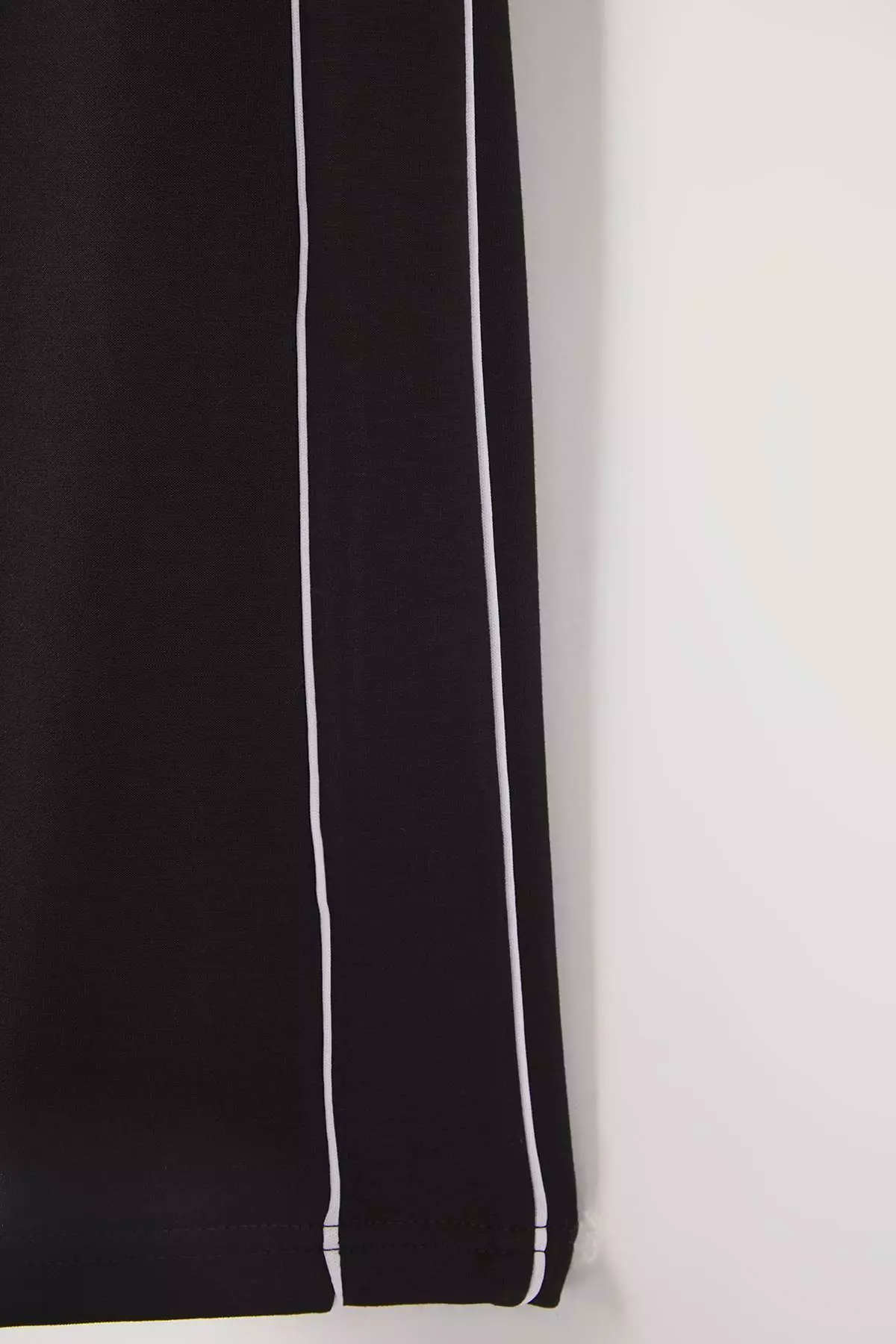 Black Plain Interlock Sportswear Tracksuit Bottoms