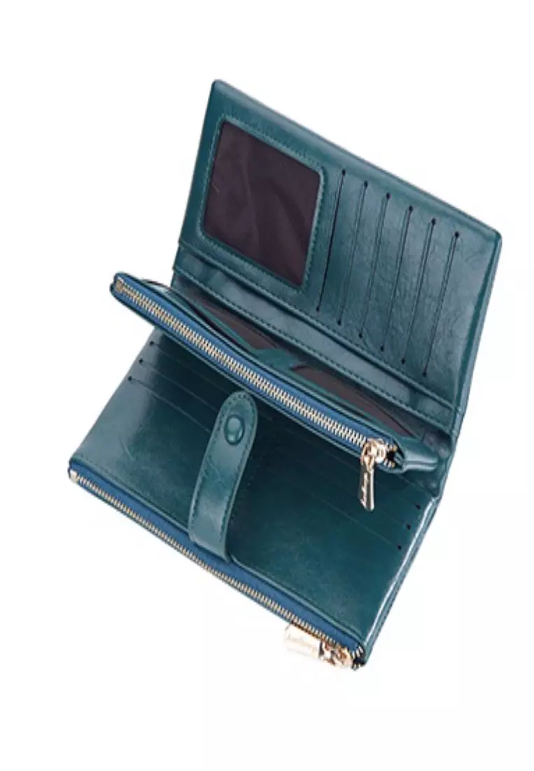 Dompet Wanita Panjang Motif Polos Bahan Kulit PU Leather Premium Quality ORIGINAL