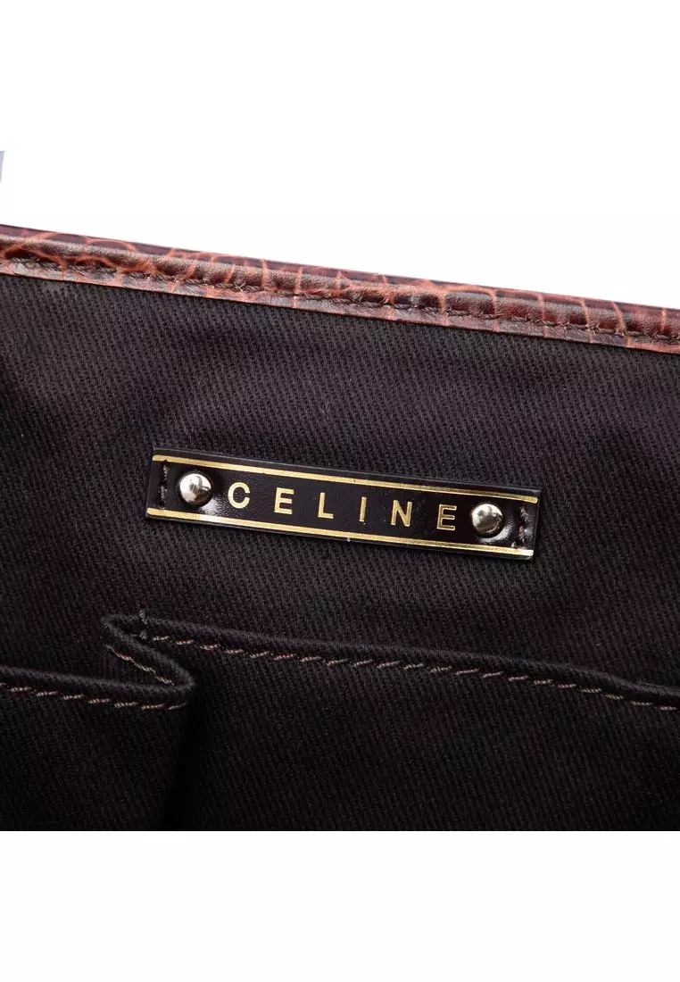 Pre-Loved Celine Macadam Suede Boogie Handbag