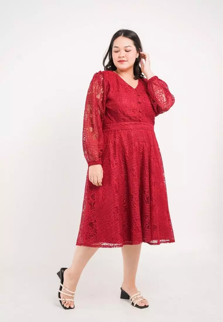 Plus Size Party Dress Hye Ji Vol 3 Red