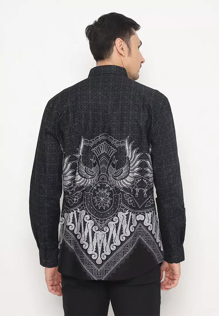 My Aksa Batik Pria Kemeja Panjang Furing Erwin Elga