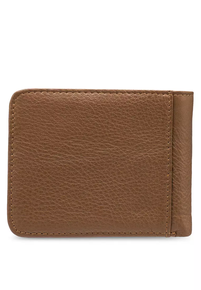 Kulit Genuine Dompet Pendek Pria (Men's RFID Genuine Leather Bi Fold Center Flap Short Wallet)