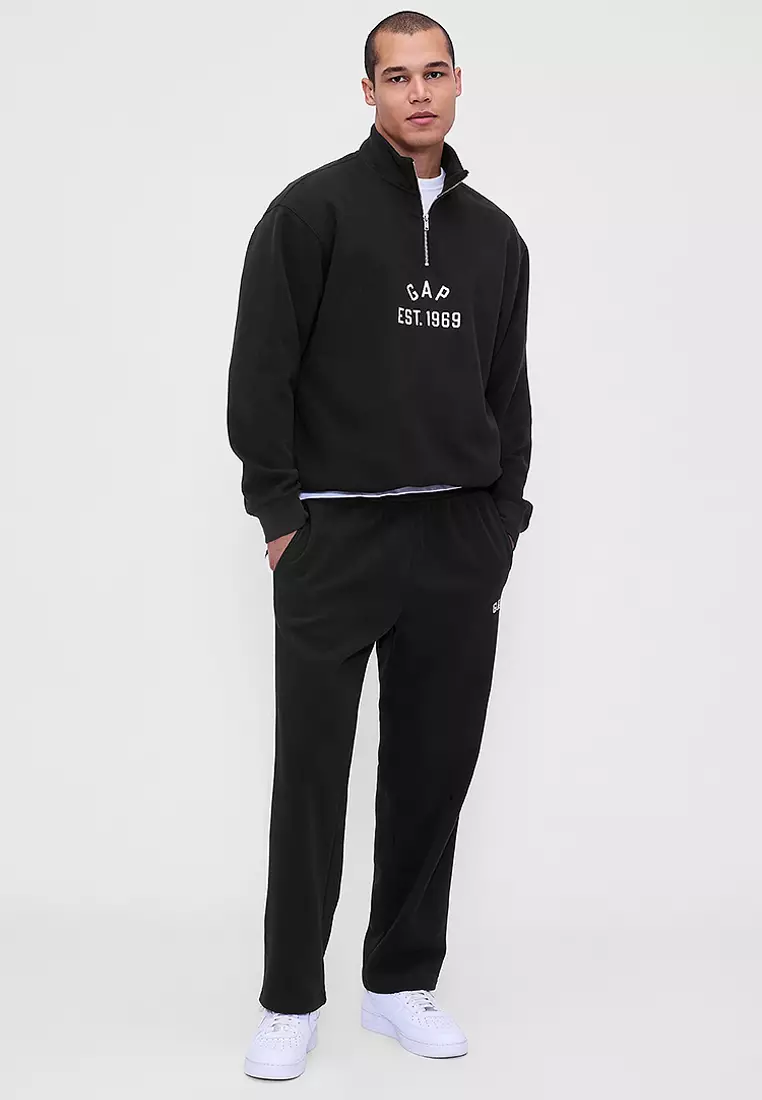 Vintage Soft Oversized Logo 1/4 Zip-Up Pullover