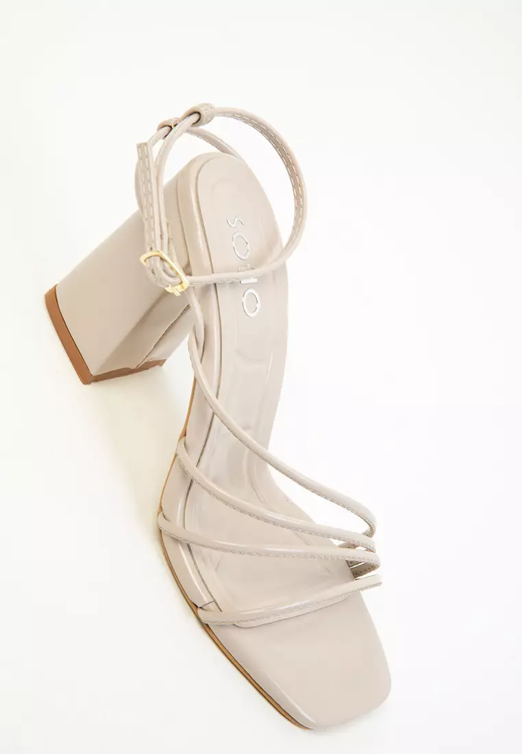 Mink Patent Leather Women's Classic Heeled Shoes 20282