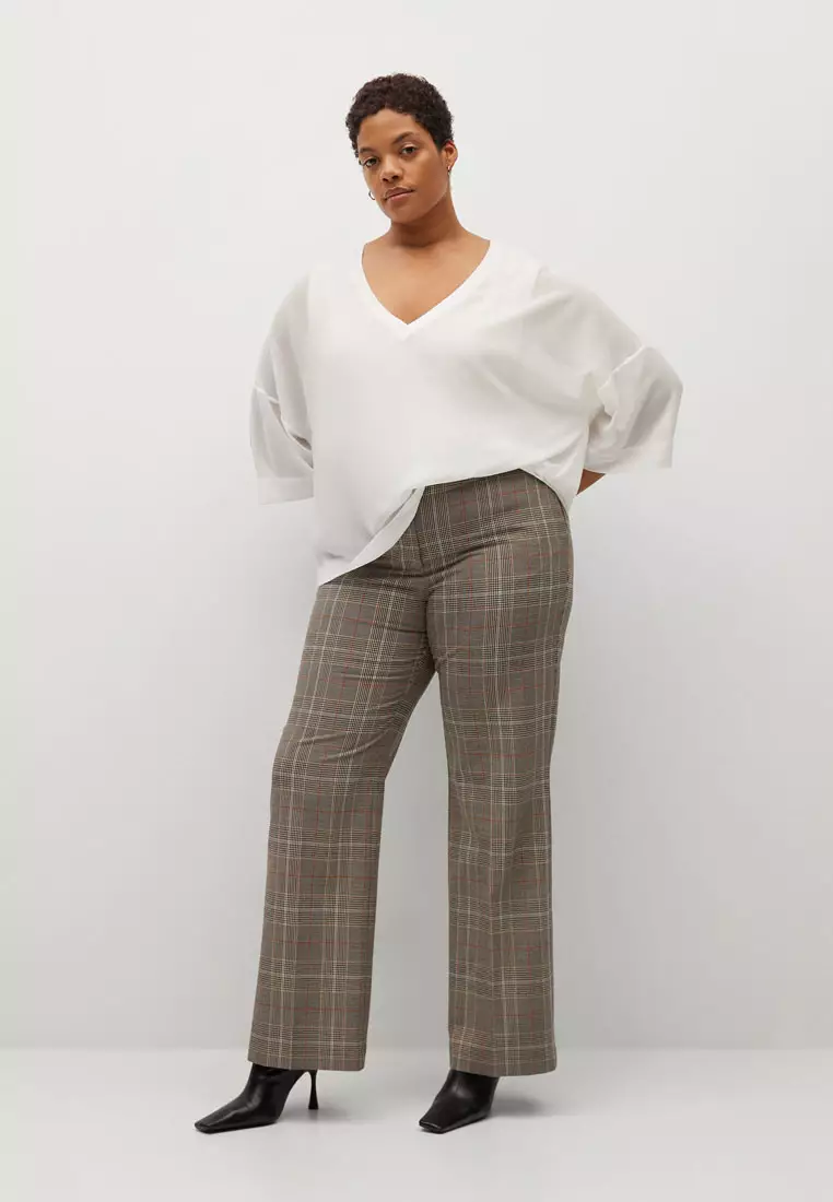 White flowy top plus hot sale size