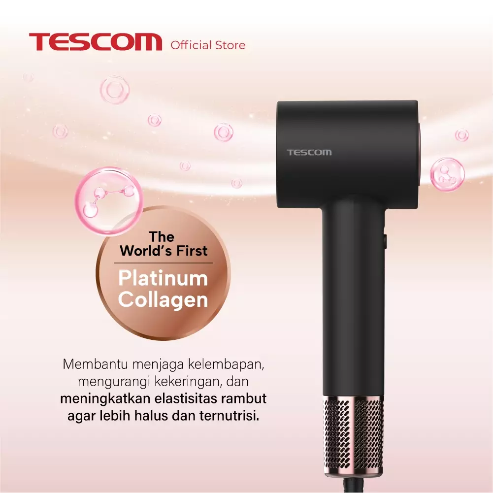 Tescom Gloss Pro Collagen BLDC Hair Dryer / Pengering Rambut Kolagen BLDC TD760ID