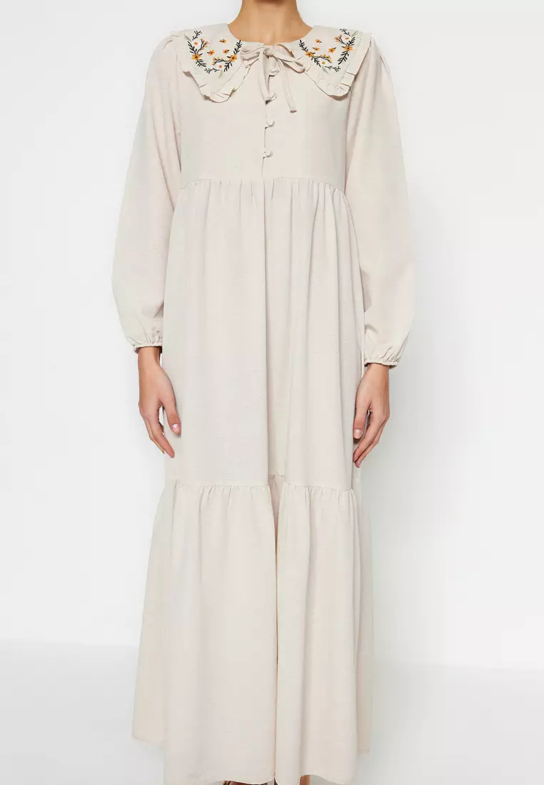 MODEST Tiered Midi Dress