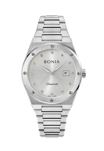 Bonia Watches white and silver Bonia Men Watch Classic BNB10603-1317D (Free Gift) 56300AC4A6E20FGS_1
