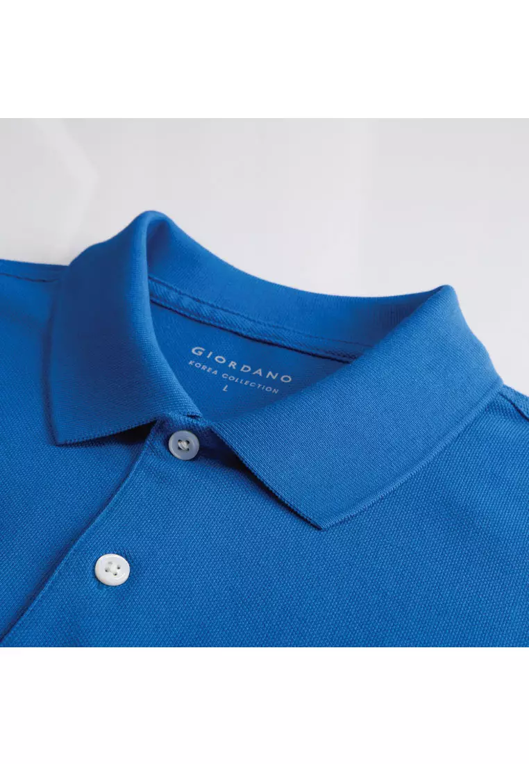 Korea Collection Men's 100% Cotton Short Sleeve Polo 01015514