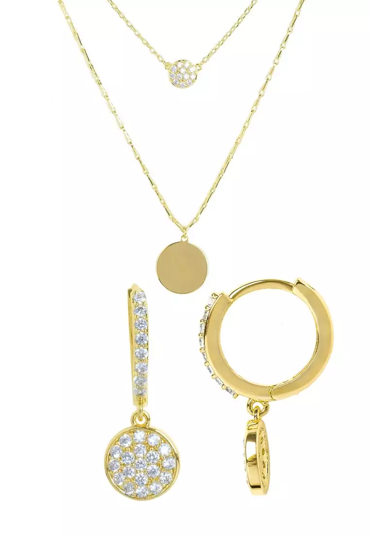 Buy Mikana Mikana 14k Gold Plated Golden Aura Jewelry Set 2024 Online ...