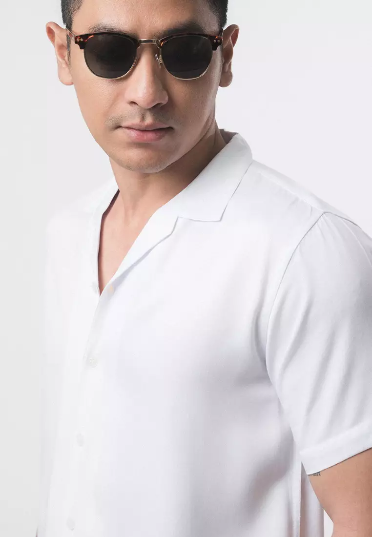 Cuban Ultra White Casual Shirt