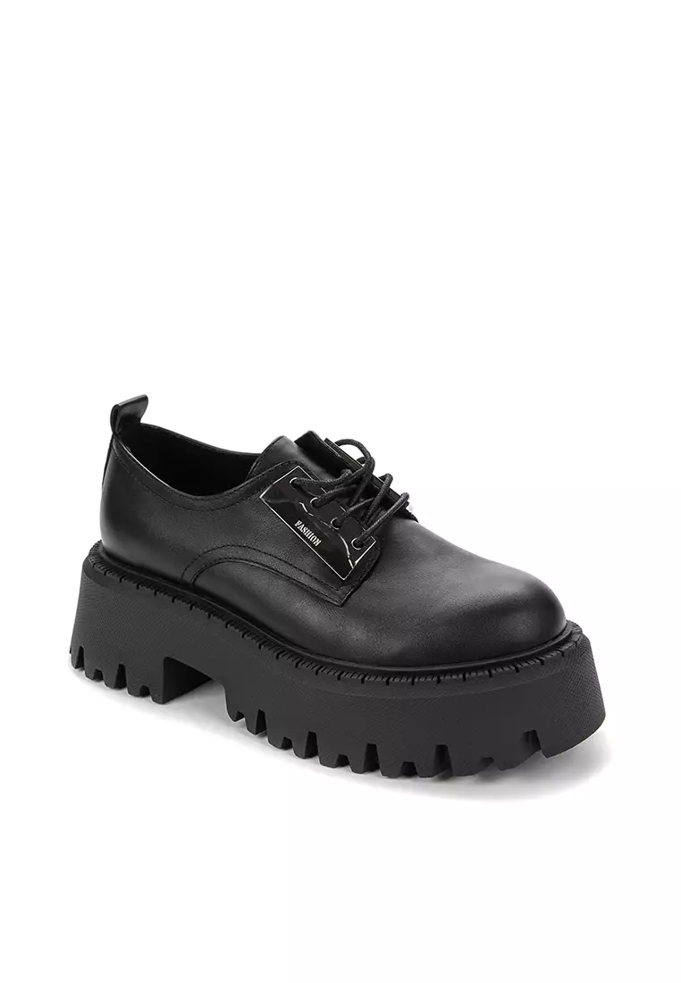 All black clearance lace up shoes