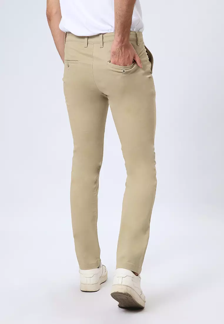 FERANDO CHINOS - KHAKY Celana Panjang - Bottoms Man Slim Fit
