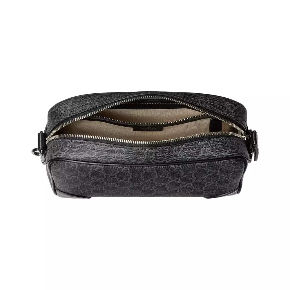 GG Emblem Small Crossbody Bag Black