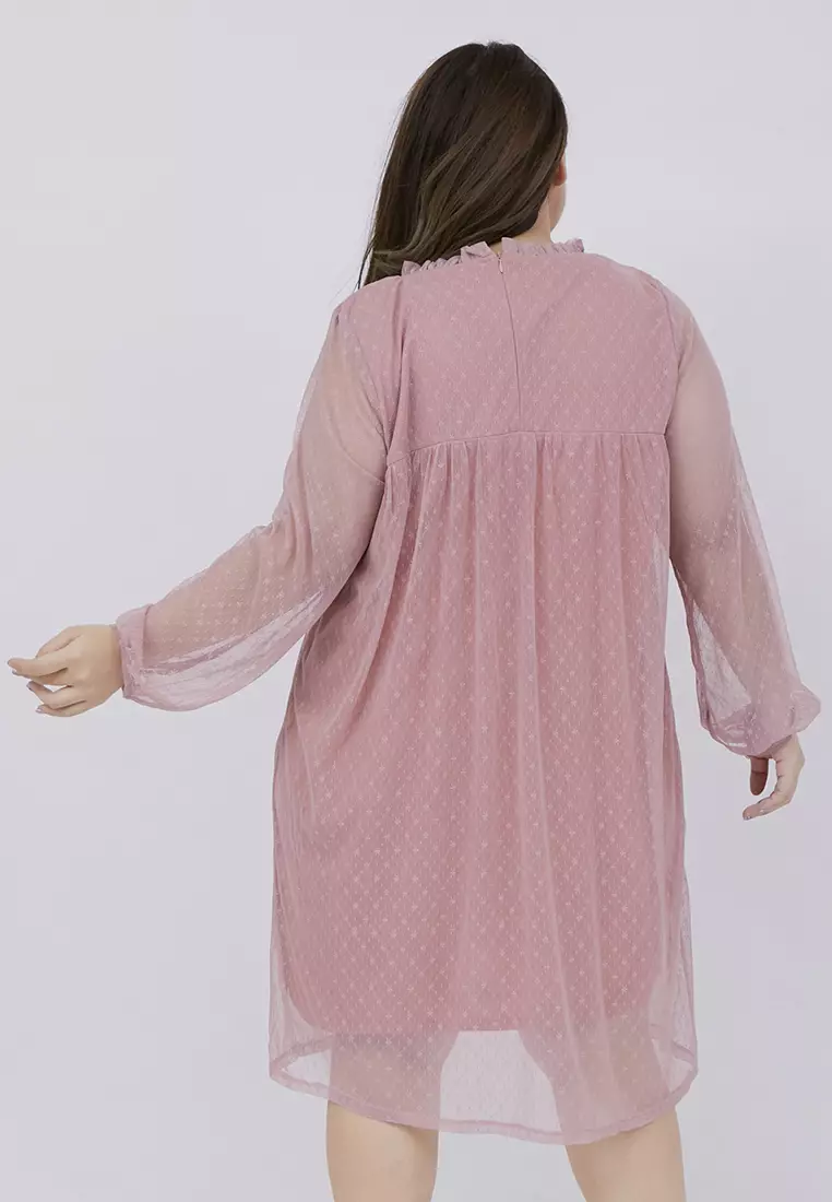 Plus Size Dress Ae Ri Dusty Pink