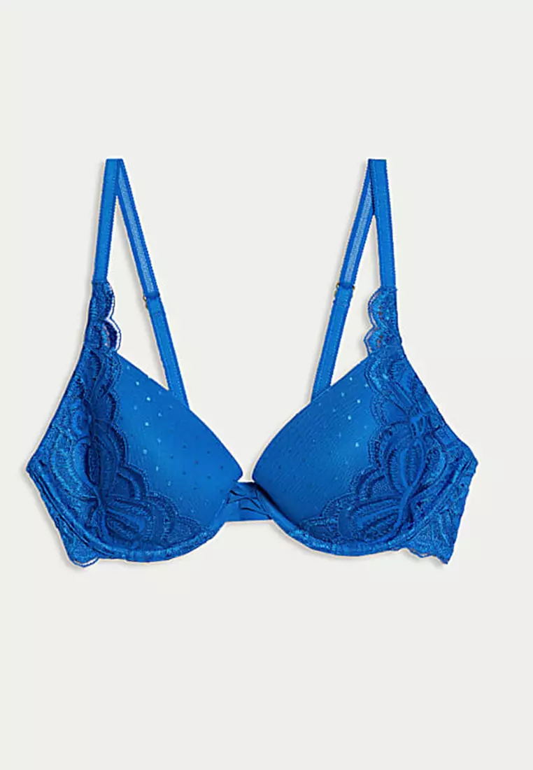 Amelia Lace Wired Plunge Bra