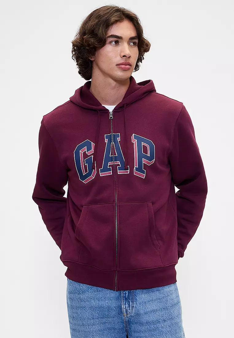 Jual GAP Relaxed Logo Zip Hoodie Original 2025 ZALORA Indonesia ®