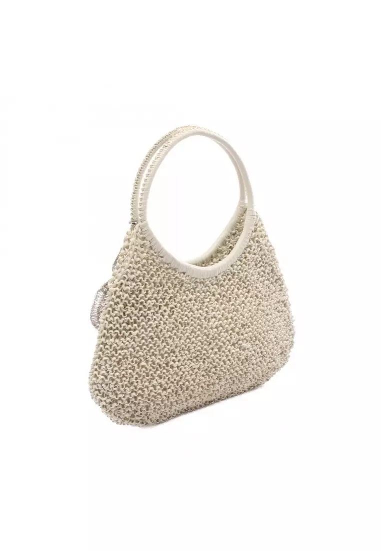 Buy Anteprima Pre-Loved Anteprima wire bag Handbag PVC off white