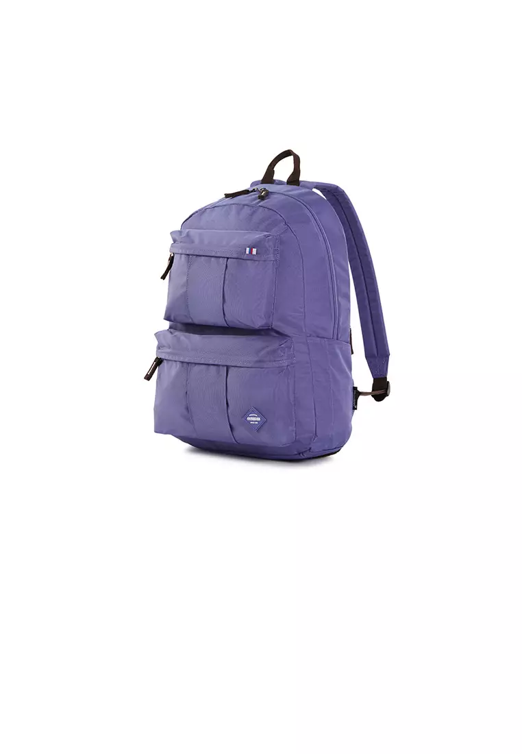 American tourister purple outlet backpack