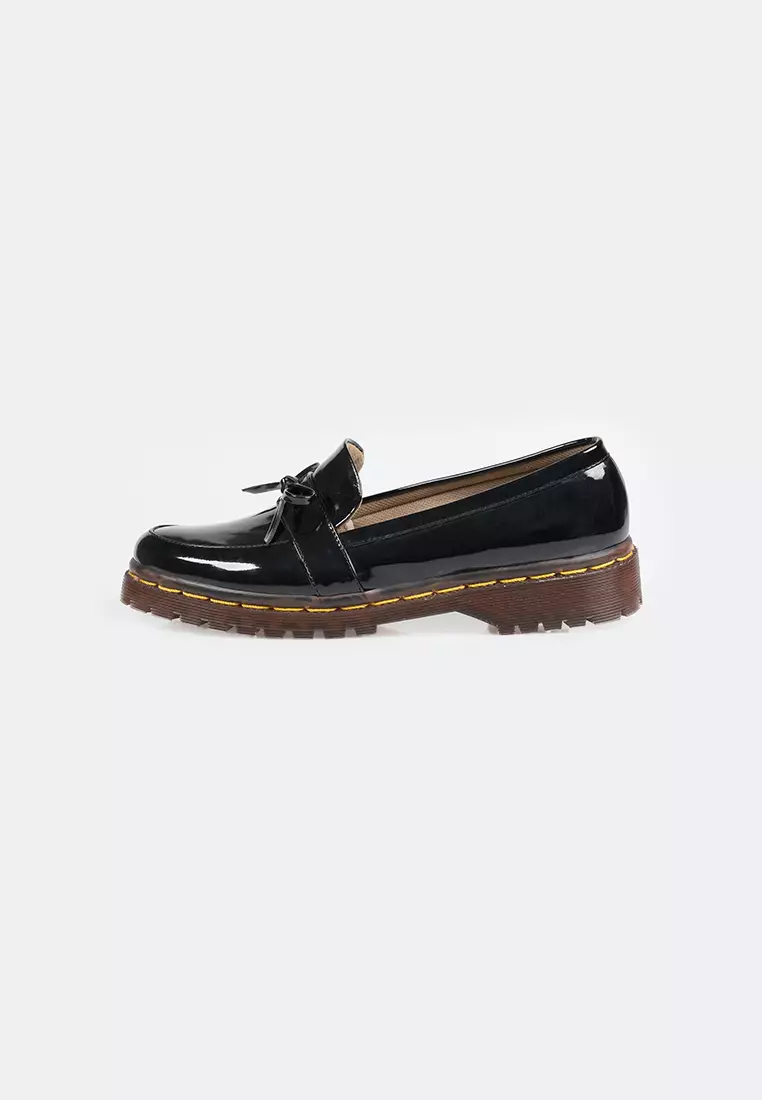 Seis Vini Sepatu Docmart Wanita Series-BLACK