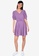 ZALORA BASICS purple Ruched Waist Fit & Flare Dress 1D9D1AAF567E99GS_4