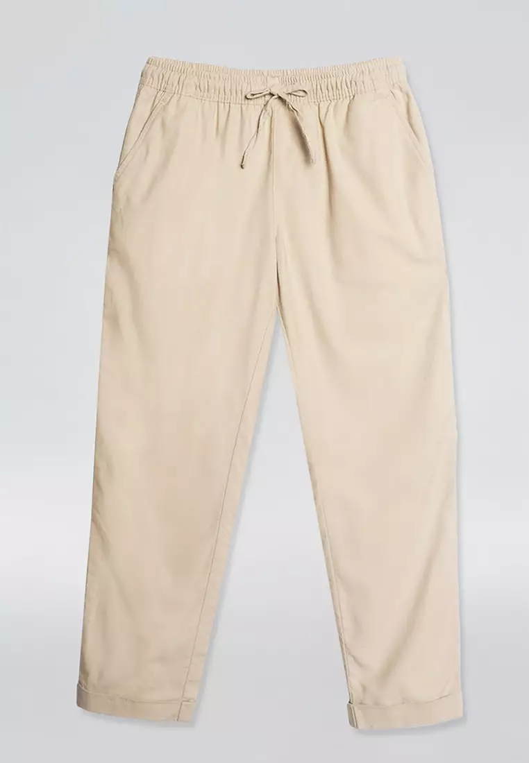 Chic Fit Linen Pull On Pants