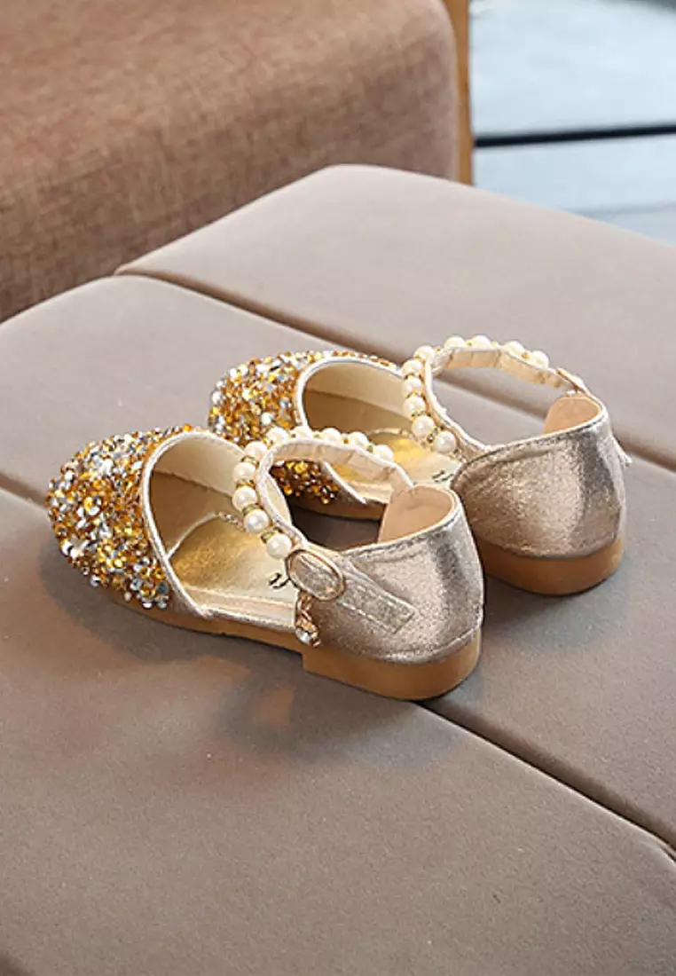 Gold on sale ballet pump