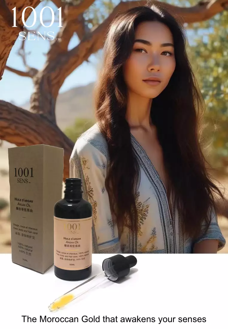 Value Pack - 2 bottles of 50ml Argan Oil - 100% Pure and Natural -  For the Hair, Face and Body