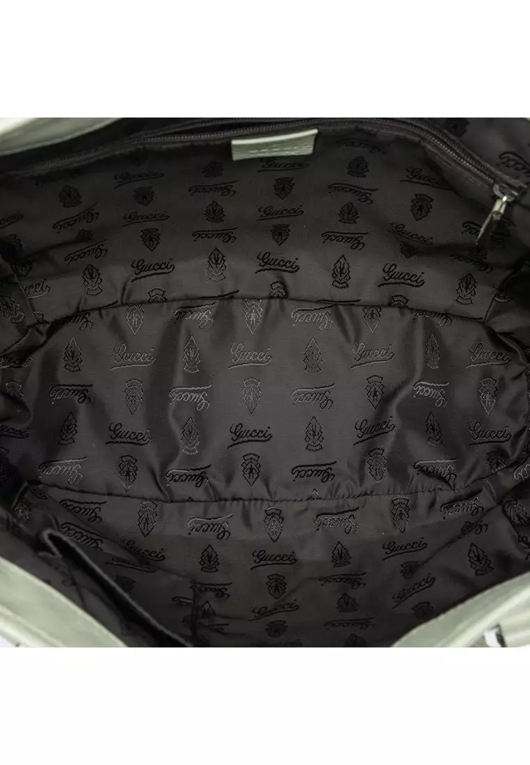 二手 Gucci 小號 Gg 帆布 Tribeca 托特包