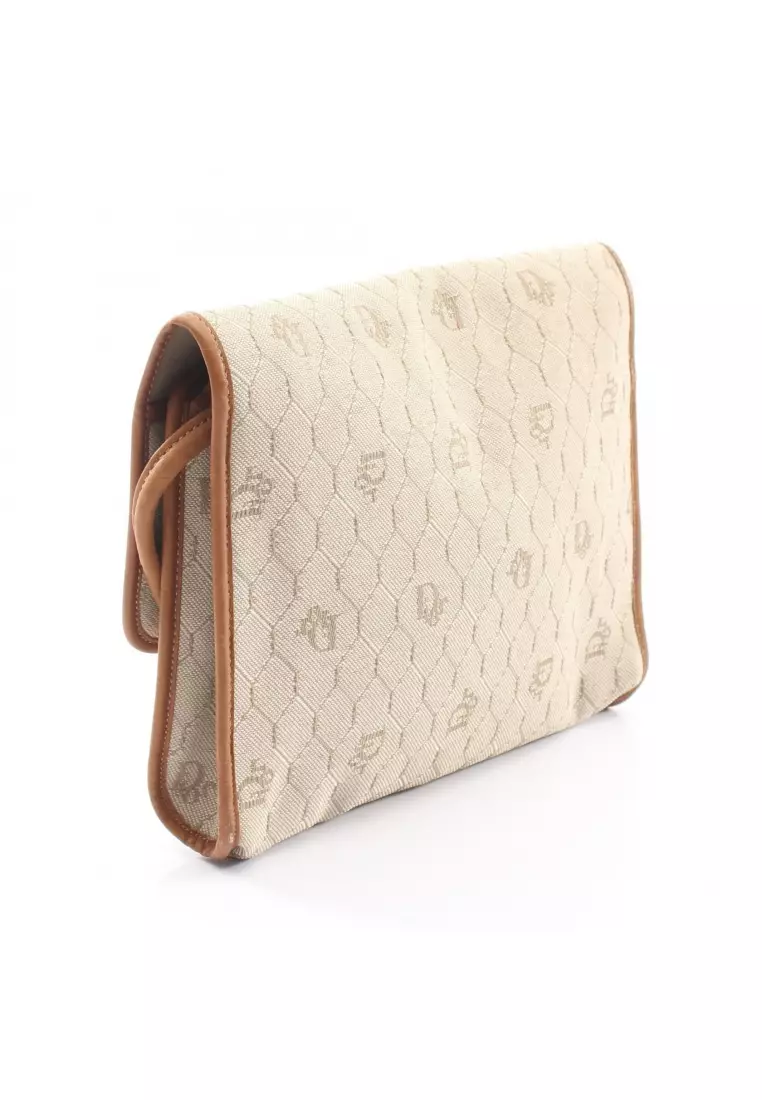 CHRISTIAN DIOR Pre-Loved Christian Dior honeycomb Shoulder bag PVC