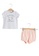 LC Waikiki white and beige Baby Girl's T-Shirt and Shorts B9FF1KAFF5A70AGS_1
