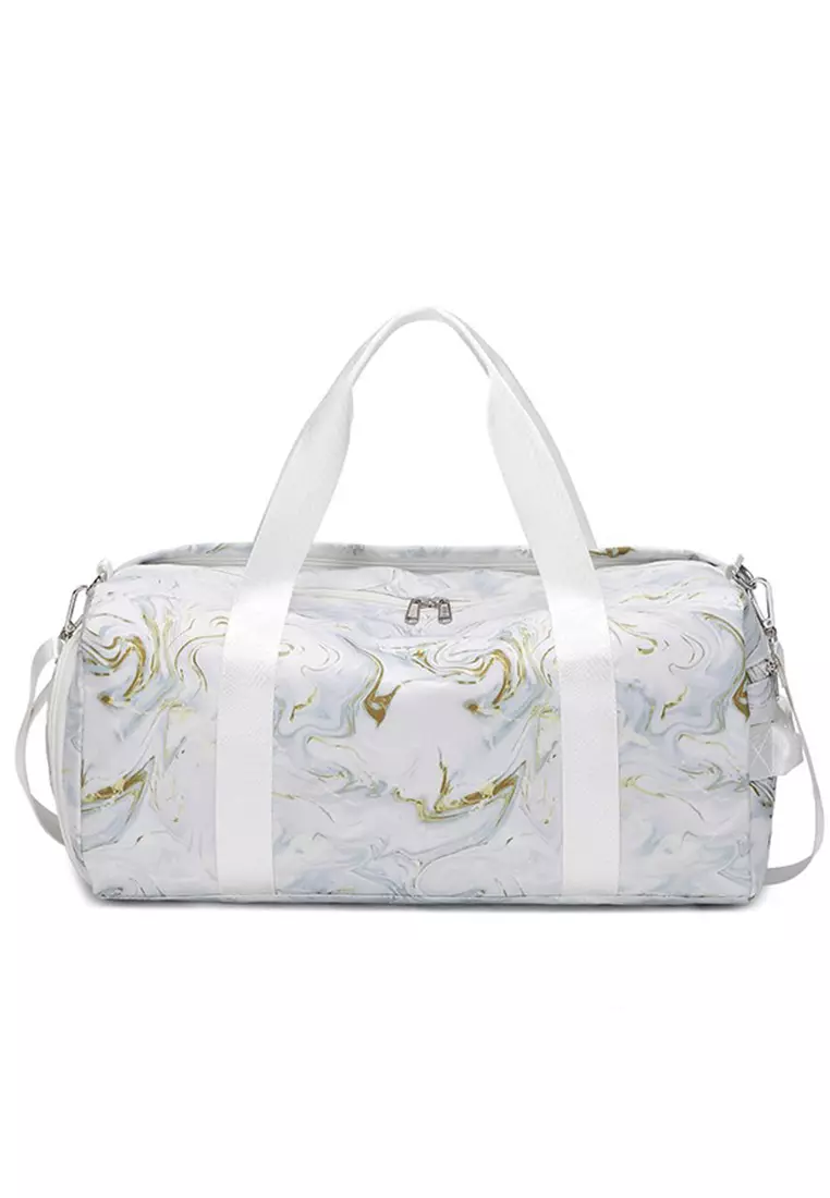 Stowable Duffel Bag With Shoes Compartment