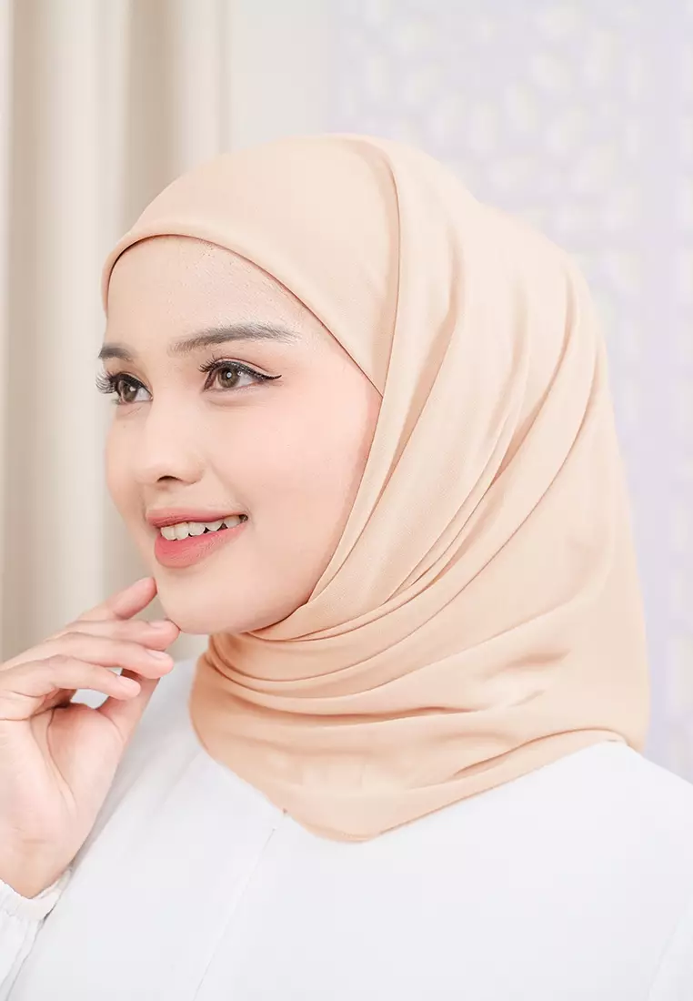 HIJAB INSTAN ALINE - PEACH CREAM