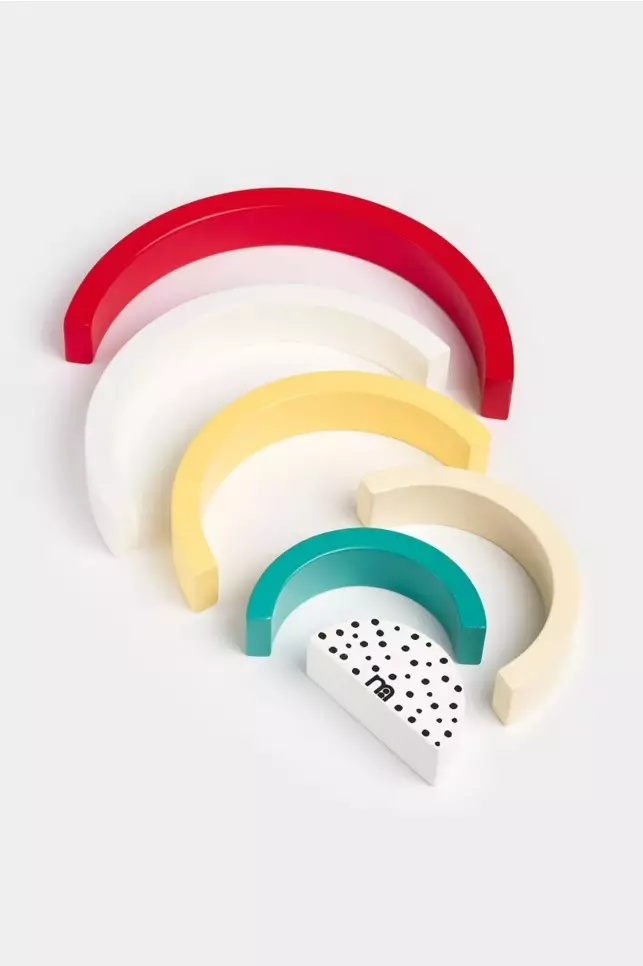 Mothercare Mp Wooden Rainbow Stacker - Mainan Balok Susun Pelangi