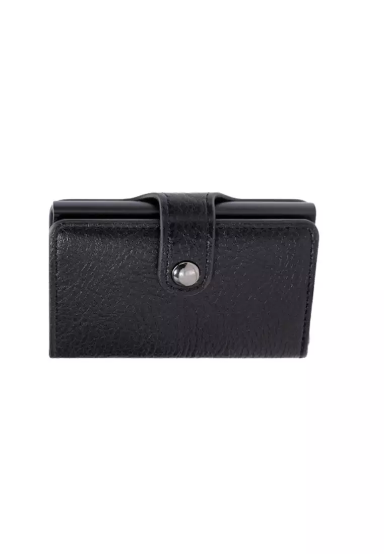 Dompet Pria Lipat Pendek 5307-1 Kartu RFID Bahan Kulit PU Leather Premium ORIGINAL - Black