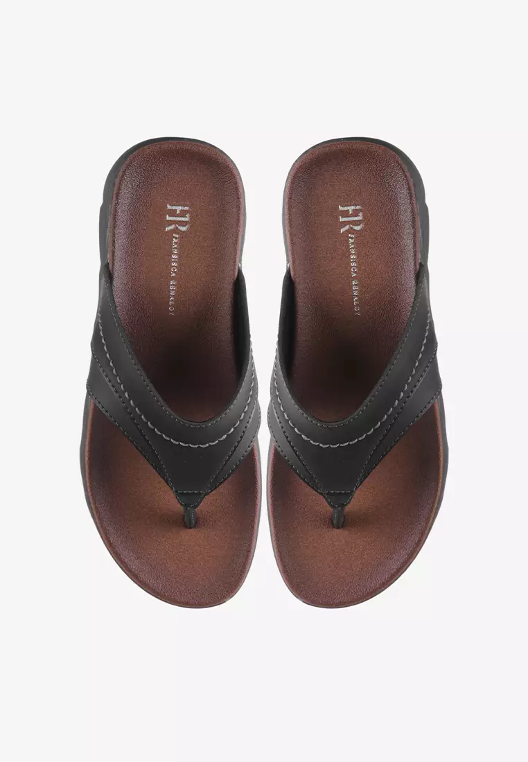 Sandal Jepit Pria Flip Flop Kulit Anti Slip M.Franz 01