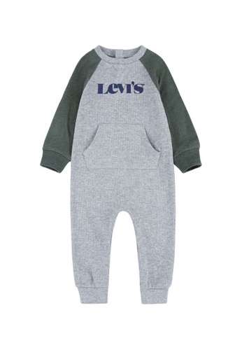 Levi's grey Levi's Color Blocked Bodysuit (Newborn) C5F54KA4A2E26DGS_1