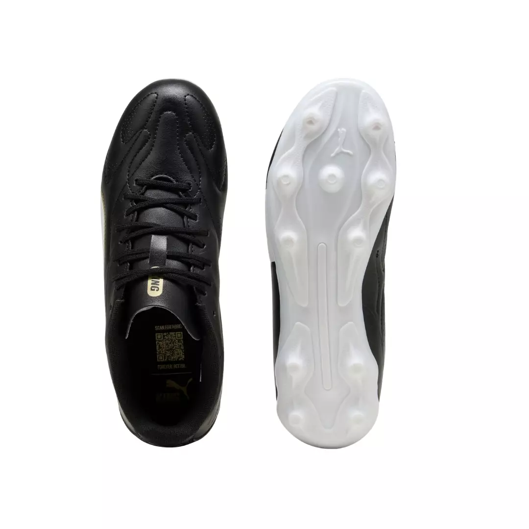 PUMA King 20 Play Fgag Jr 10873502 - Sepatu Bola Anak (Hitam)