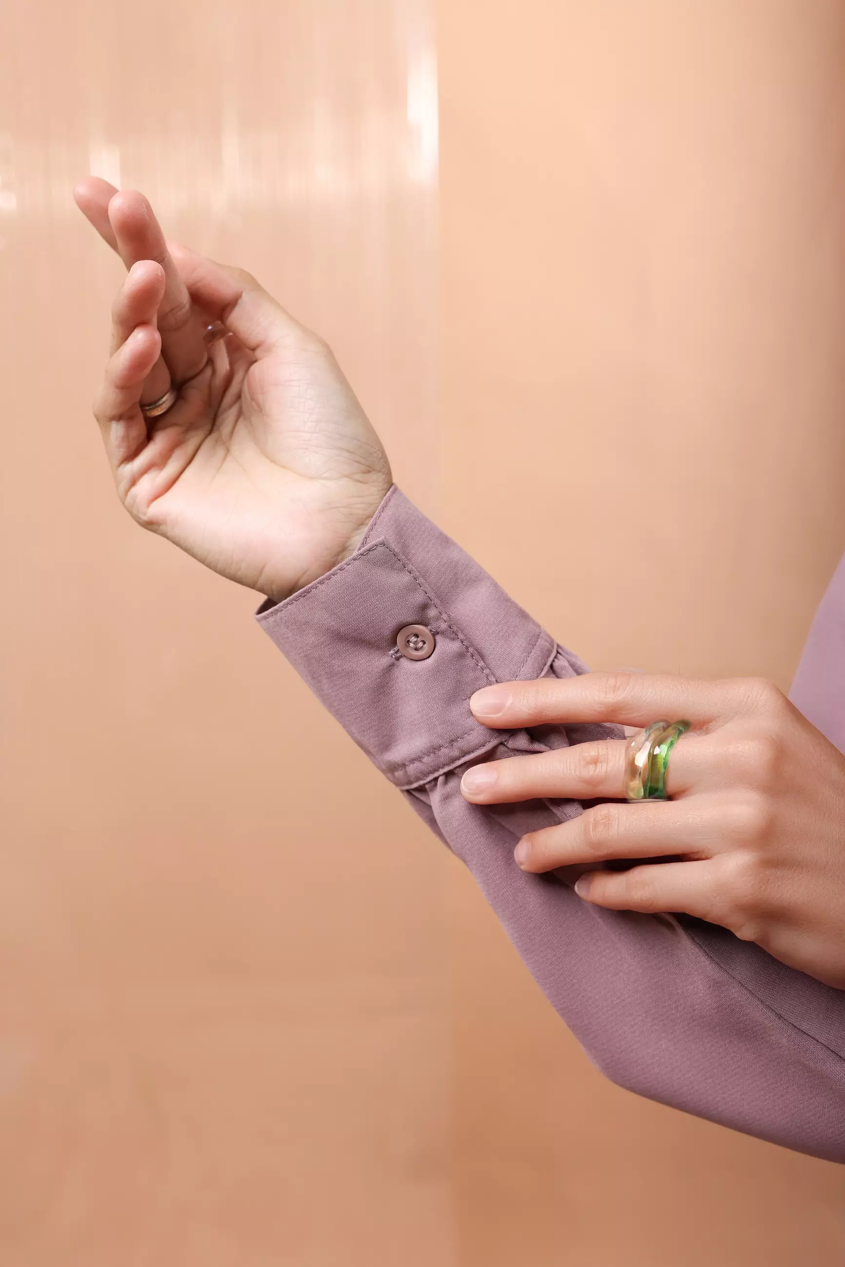 ZM Zaskia Mecca - Camira Mauve Blouse Kemeja Wanita - Daily