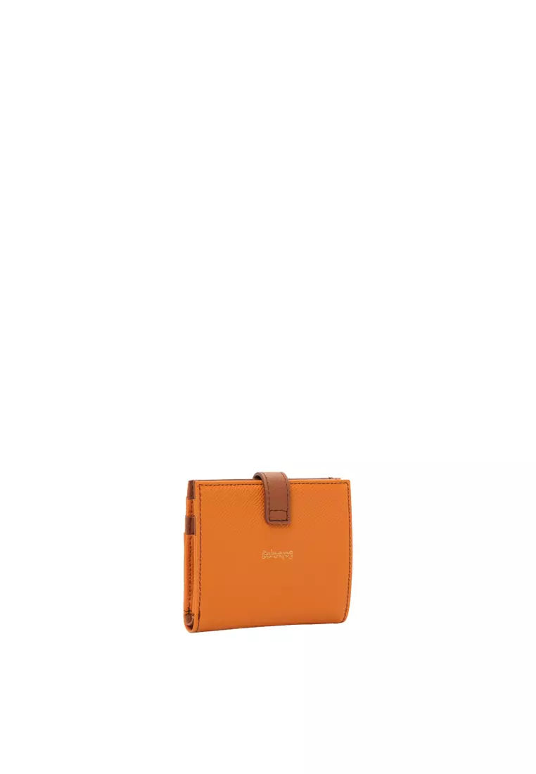Snap Button Wallet - Orange