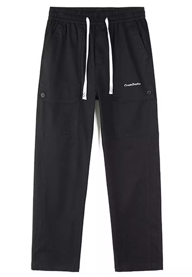 Drawstring Casual Cargo Pants