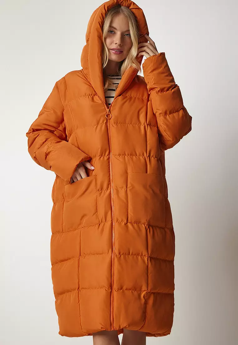 Hooded Long Inflatable Coat