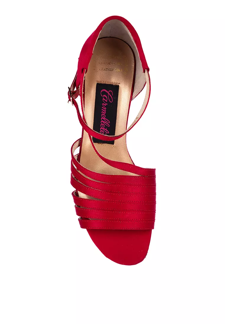 Satin Strappy Heels Dancing Shoes