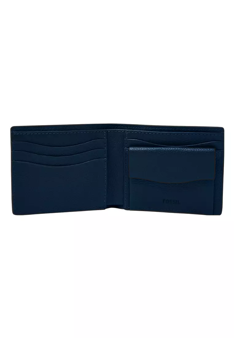 Buy Fossil Fossil Male's Anderson navy Leather Wallets & Purses