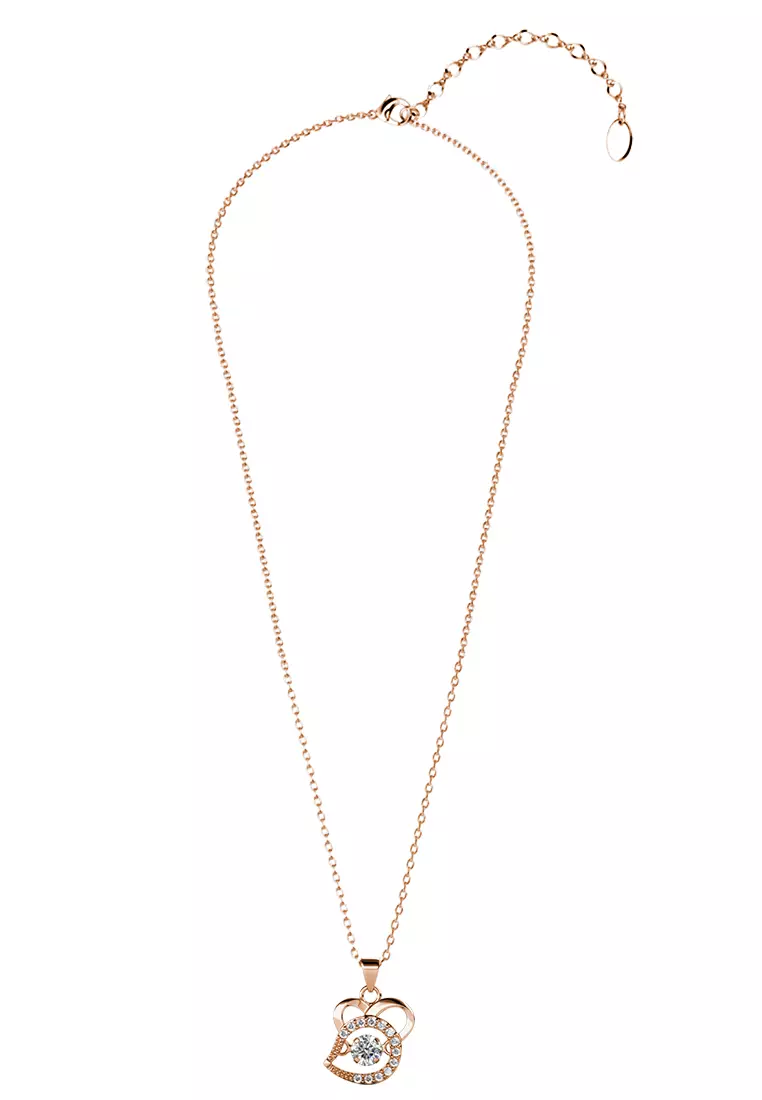 Dancing Shio Pendant Rat ( Tikus ) RG - Kalung Crystal Swarovski by Her Jewellery